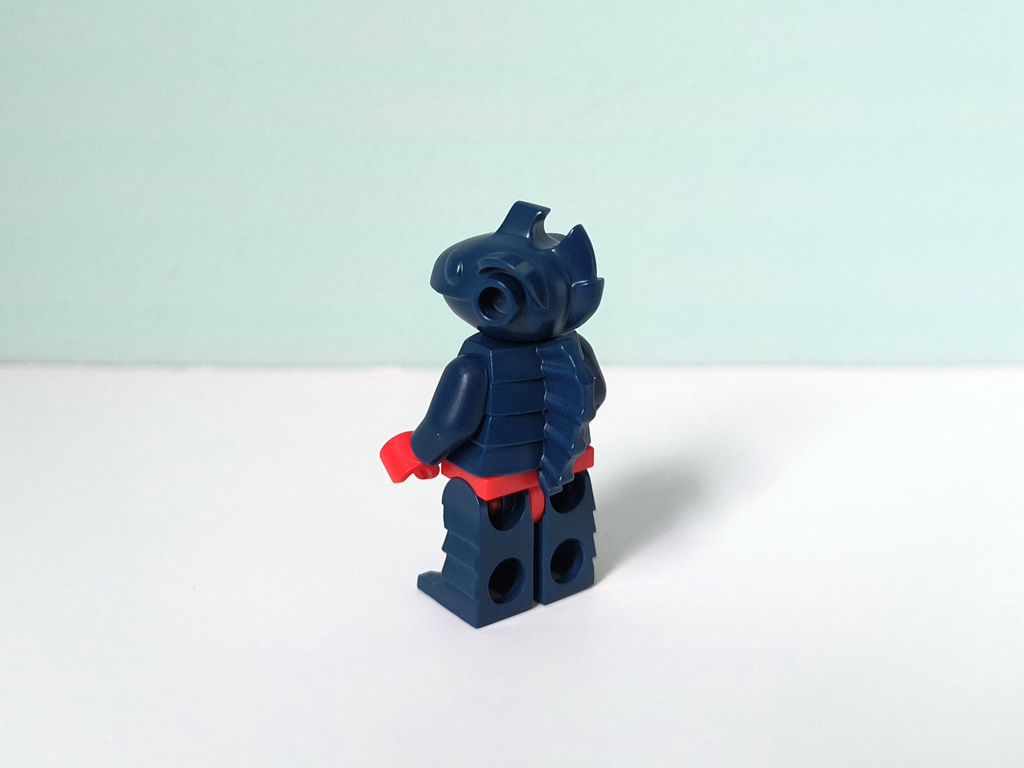 Sea People Figure-Dark Blue/Red